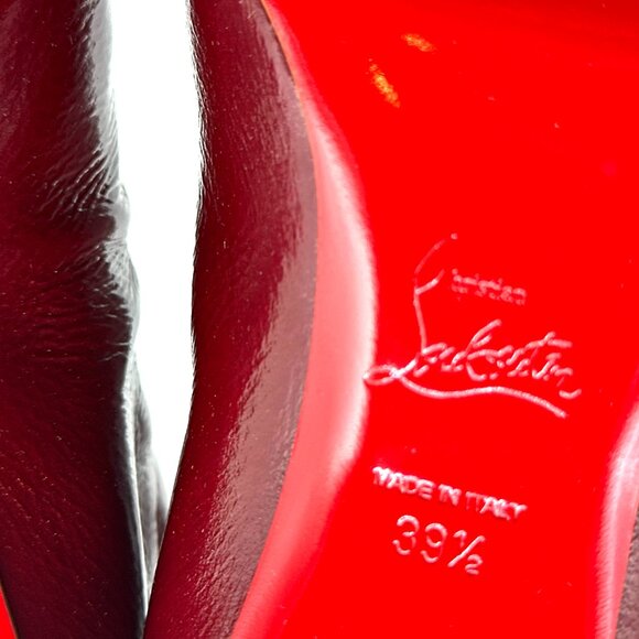 Christian Louboutin CONDOROCOMBO BOTTA 55 Tall Knee High Boots Heels - Picture 14 of 15